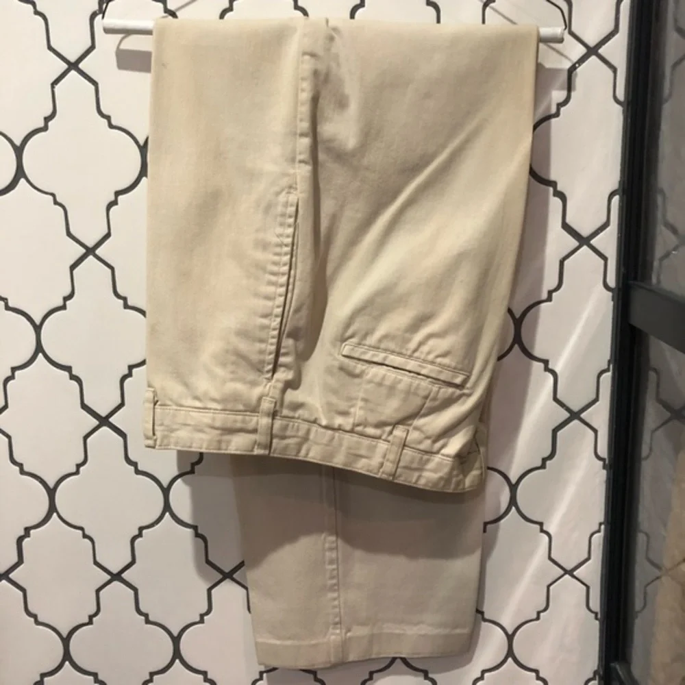 J. Crew men’s classic khakis.